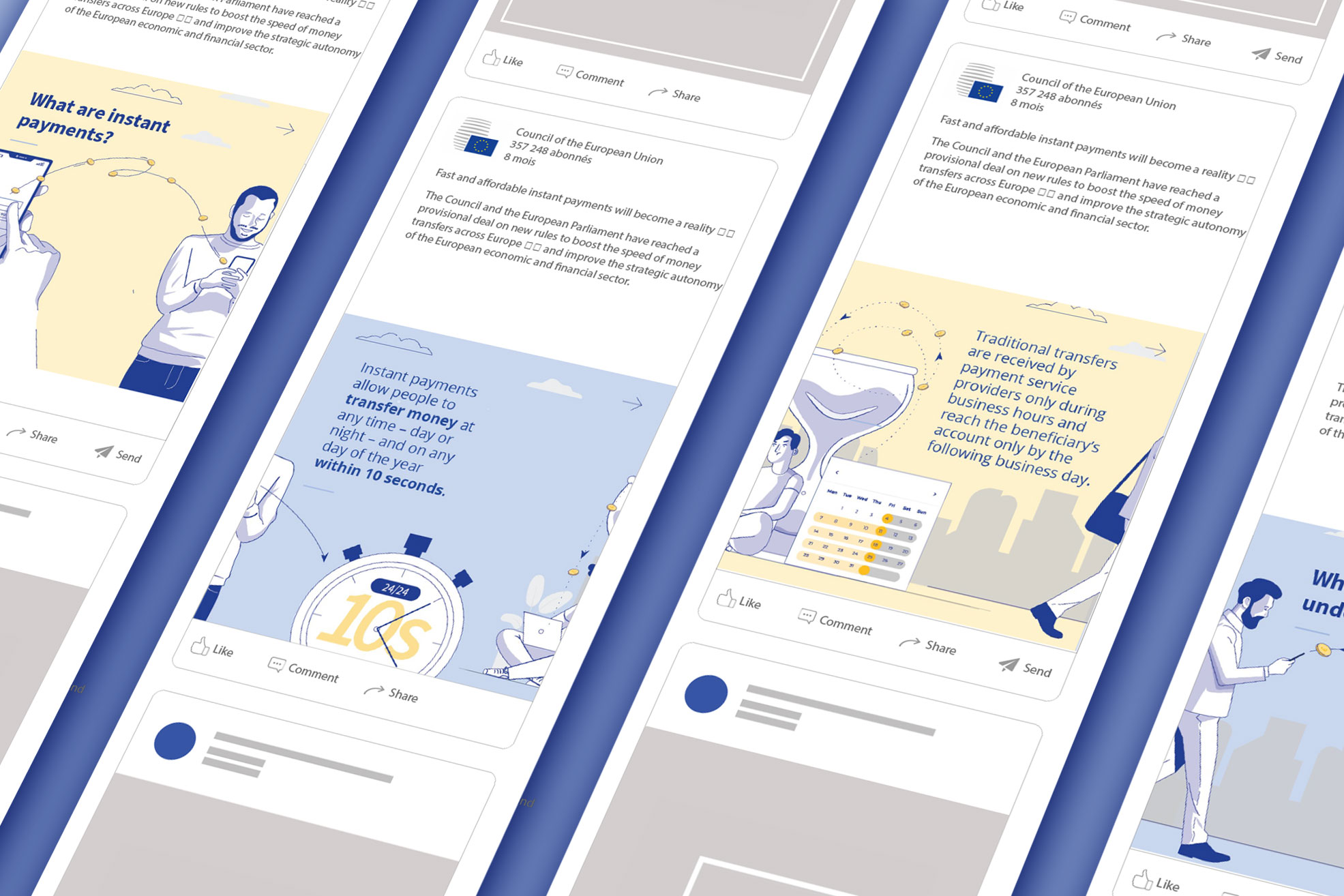 image showing the instant pay illustration in mock ups