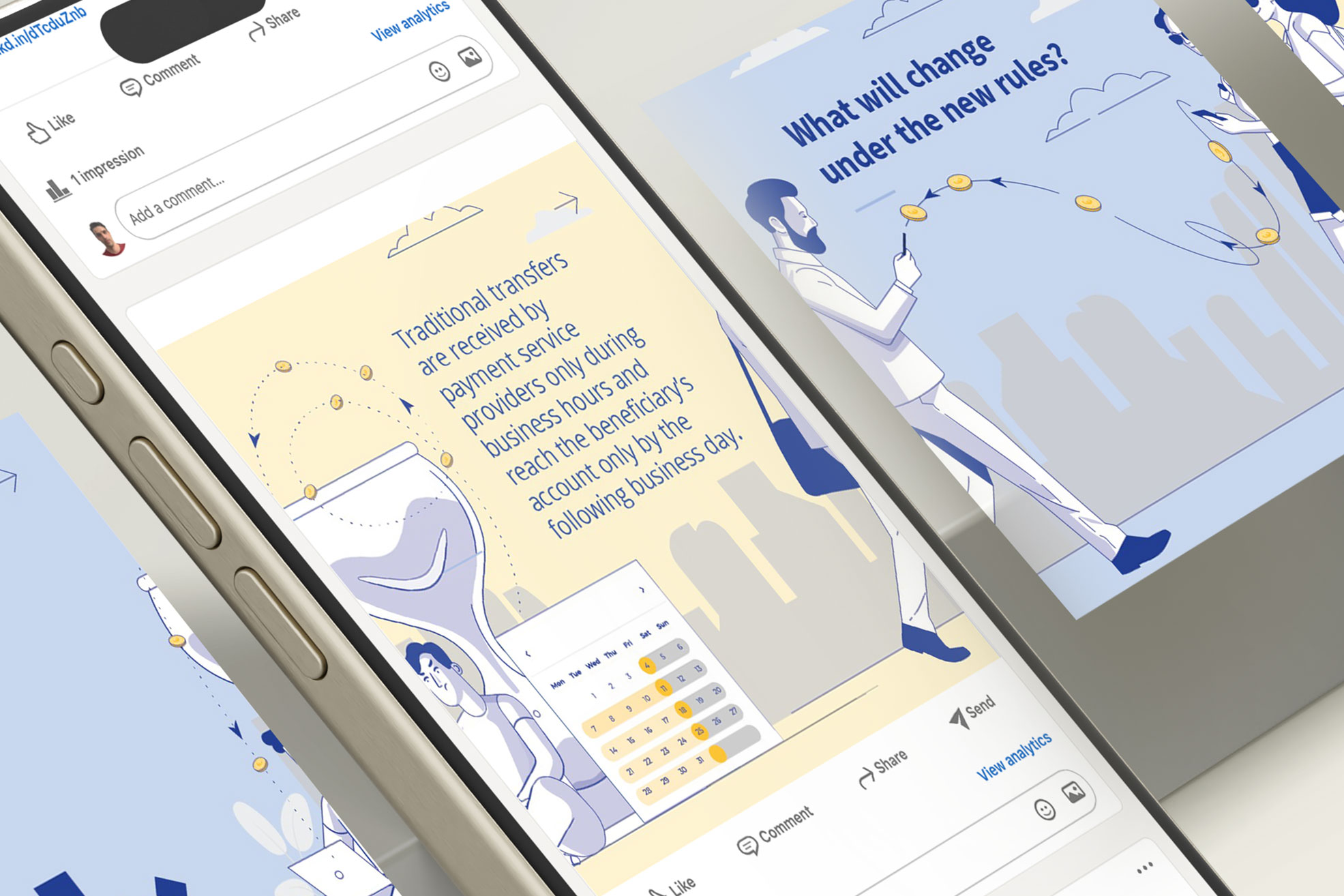 image showing the instant pay illustration in mock ups