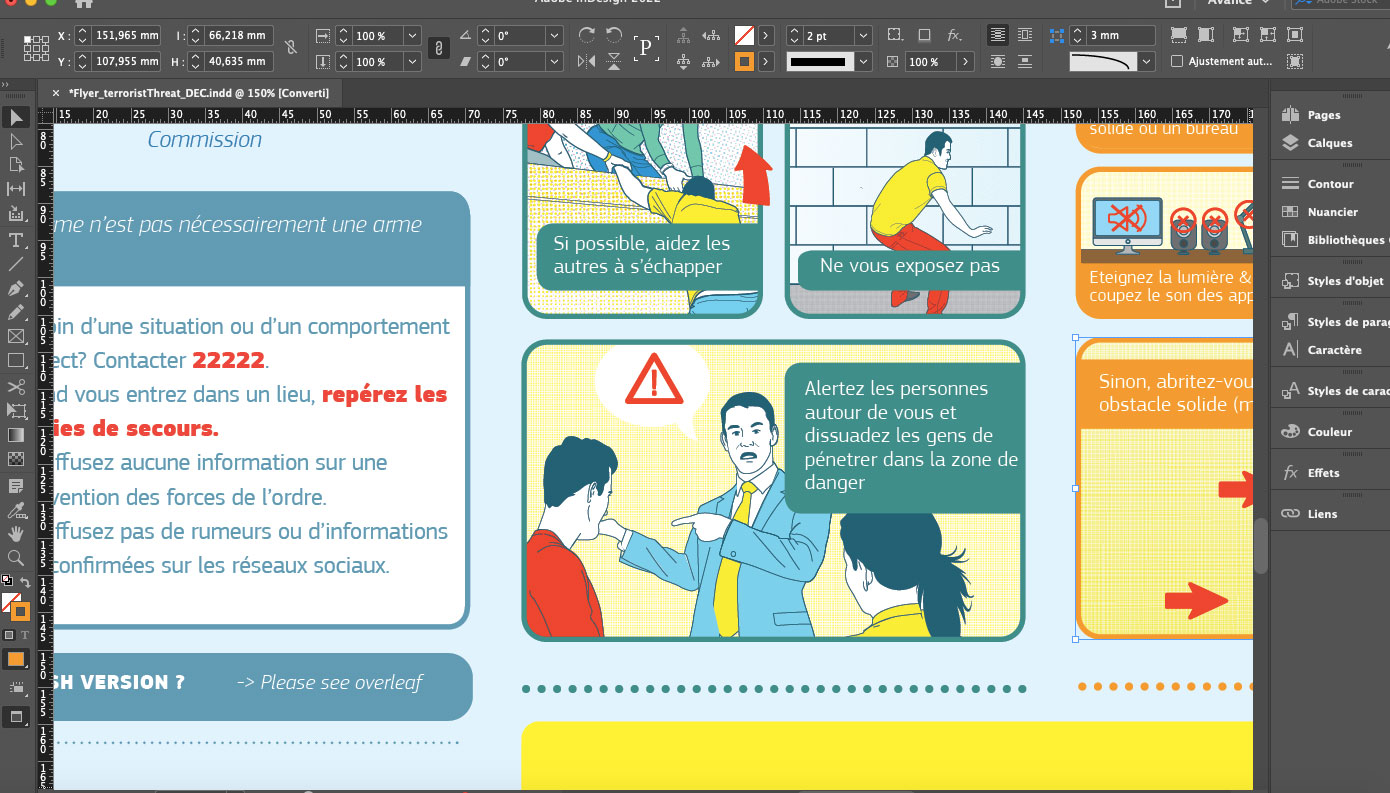 image of the greeting illustration in situation in social media cards formats
