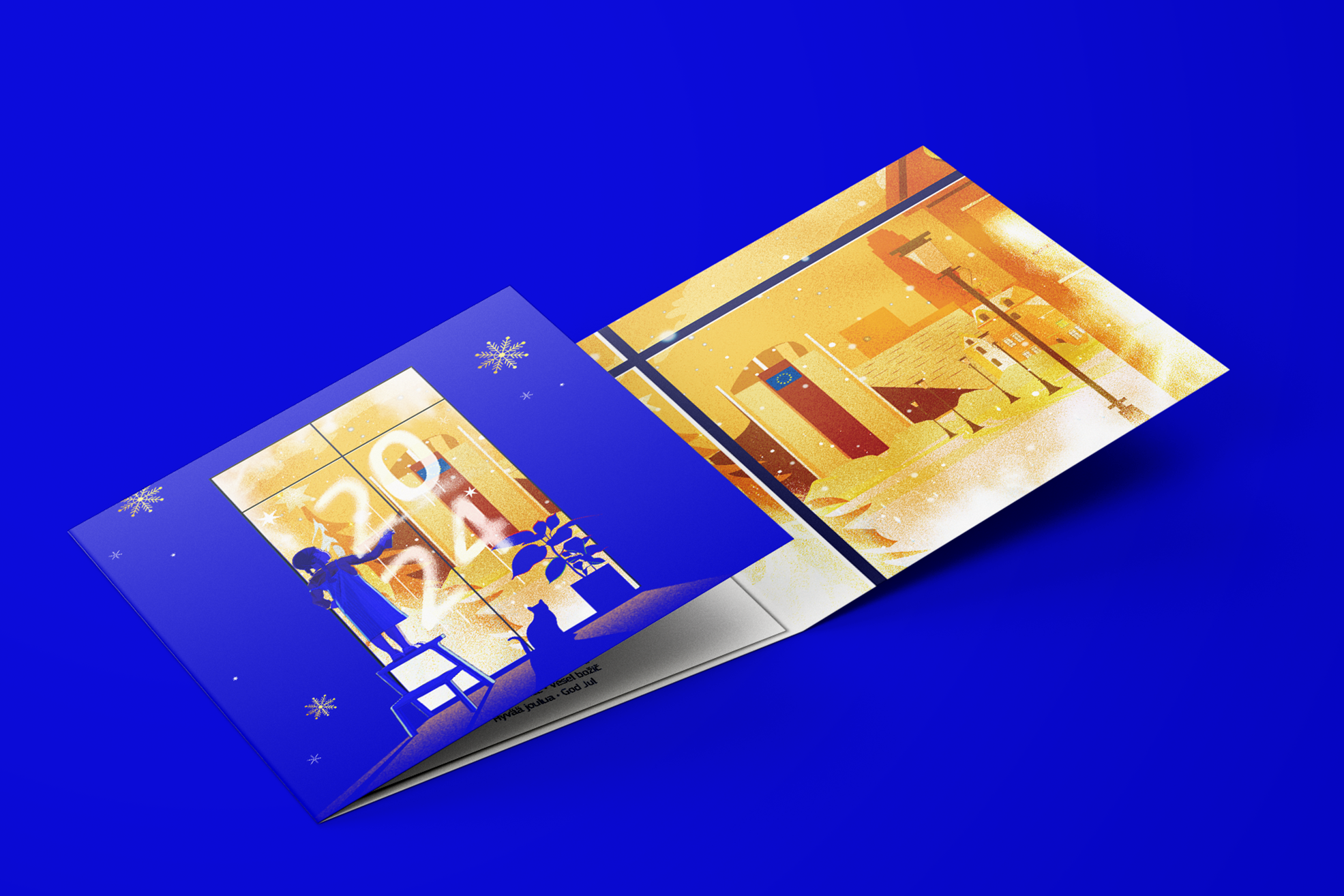 image presenting the 2024 illustrative greeting card