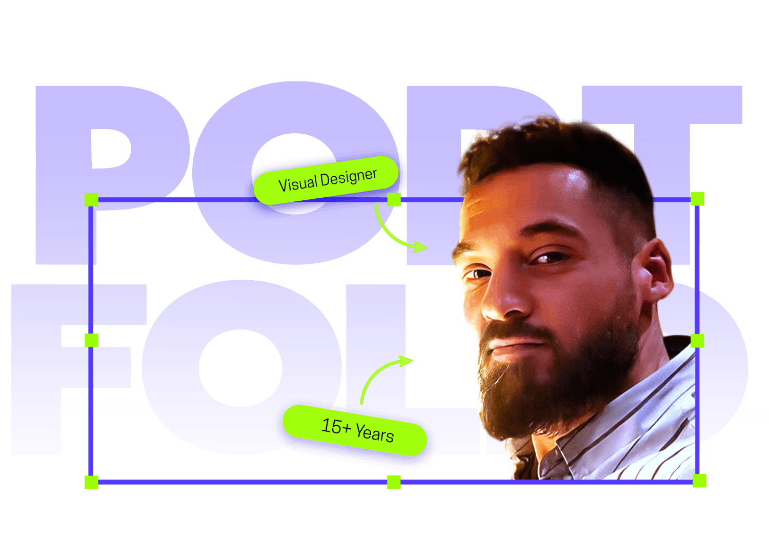 A graphic portrait banner of Antoine Leignel